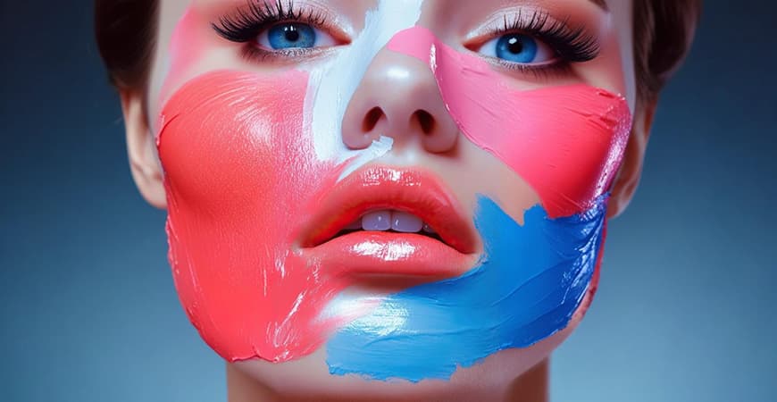 تأثیر رنگ‌ها بر حجم ظاهری لب‌ها